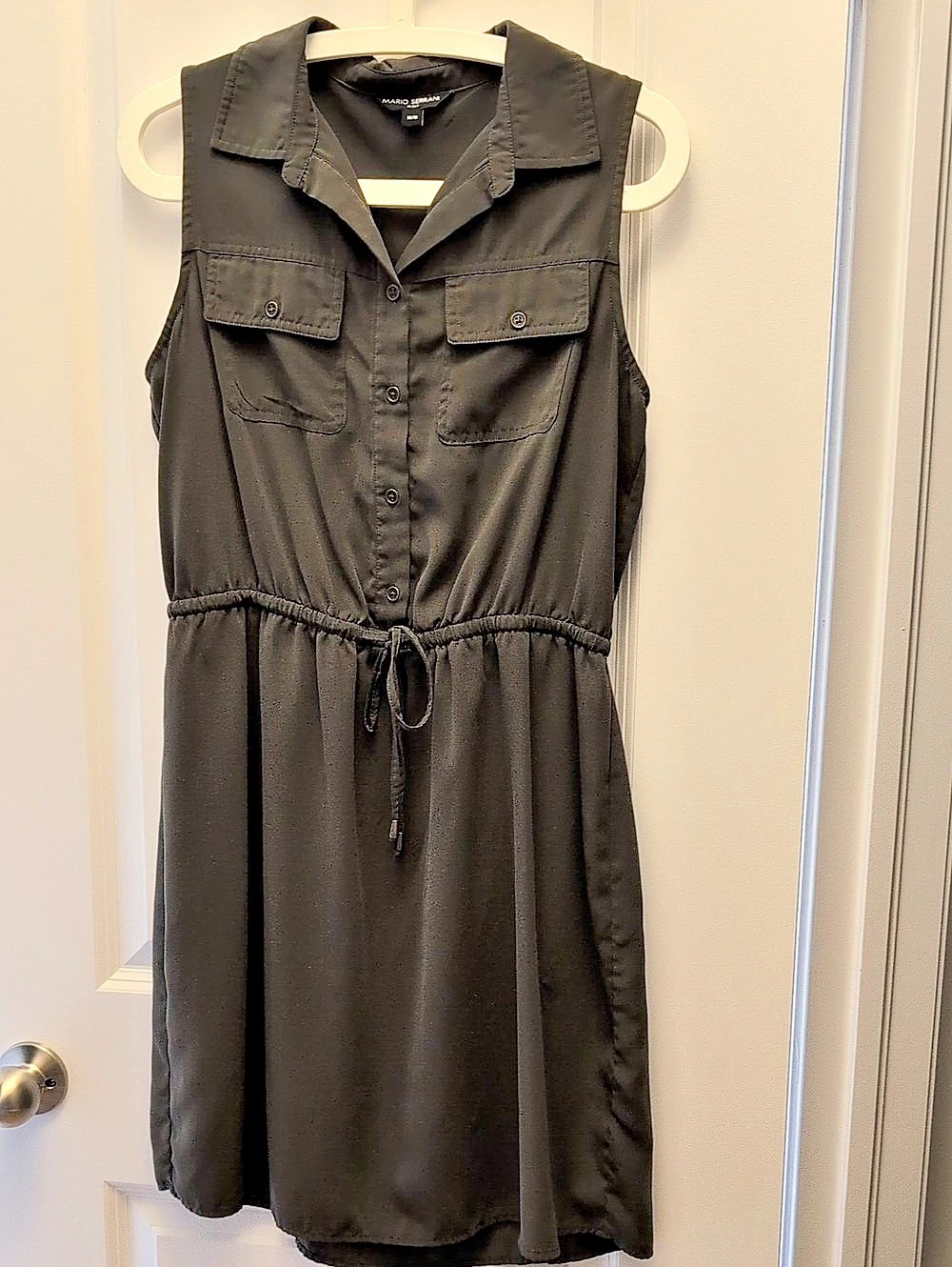 Mario Serrani Utility Pocket Mini Dress